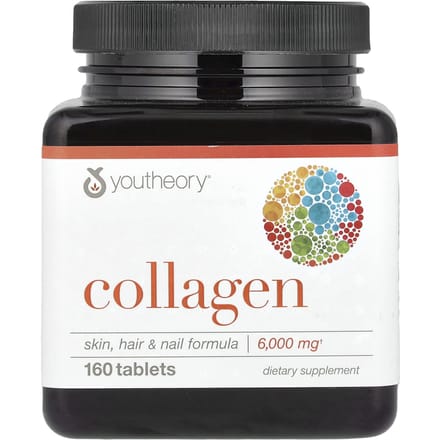 Youtheory, Collageen, 6.000 mg, 160 tabletten (1.000 mg per tablet)