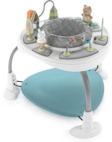 Ingenuity Spring & Sprout - First Forest 2-in-1 Activity Jumper & Table
