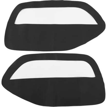 2 stuks Voorportierpaneel Inzet Kaarthouder Links Rechts Microvezel Leer Vervanging voor Ford Mustang 2005‑2009Zwart zwart