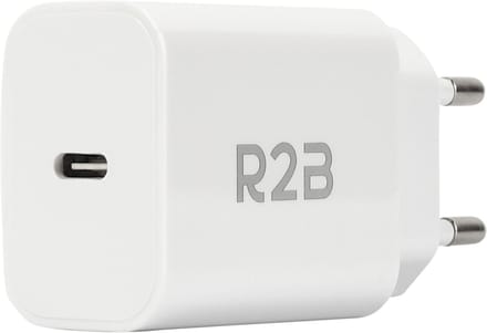 R2B USB C Adapter - USB C Oplader - 20 W Snellader - USB Adapter - USB C Stekker - USB Stekker - Adapter USB C - Wit