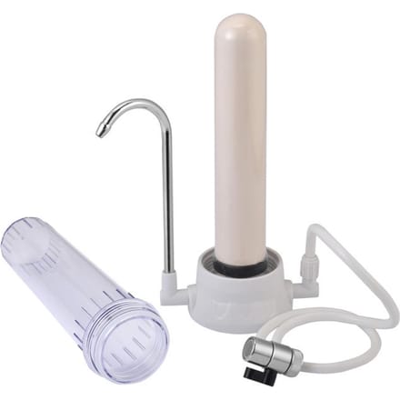 Werkblad-Wasserfilter-Hahn-Wasserfilter keramischer Patronen-Wasserhahn zilver