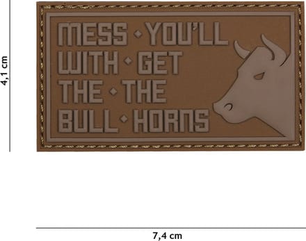 101 Inc Embleem 3D Pvc Mess You'Ll Coyote 19028