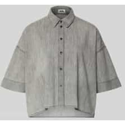 Boxy fit jeansblouse met verlaagde schouders Model 'YARIKA'
