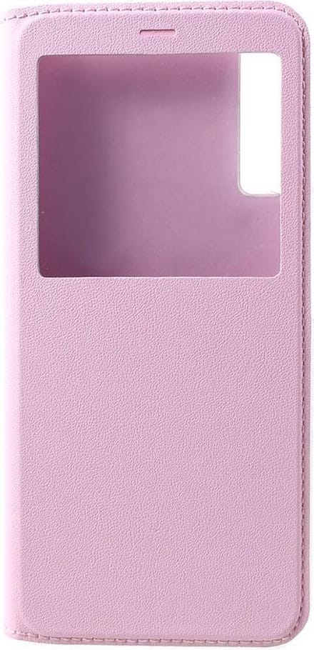 Shop4 - Samsung Galaxy A7 (2018) Hoesje - Window View Case Licht Roze