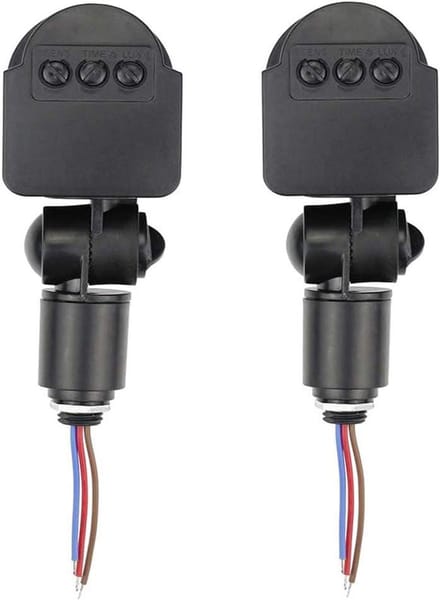 2 stuks DC 12V Outdoor Infrared PIR Bewegingssensor Schakelaar