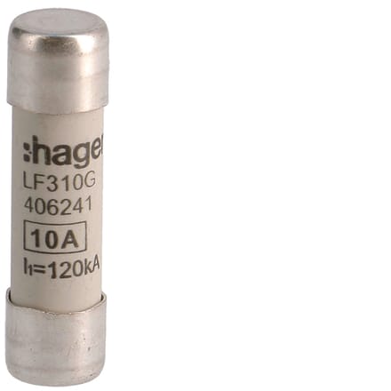 Hager Industriële Cilindrische Zekering 10A 500V 10x38mm - LF310G [10 Stuks]