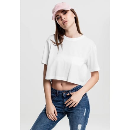 Urban Classics Oversized Tee Dames T-shirt - wit - M