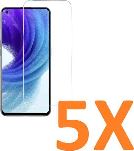 Screenprotector Glas - Tempered Glass Screen Protector Geschikt voor: OnePlus Nord CE 2 5G - 5X