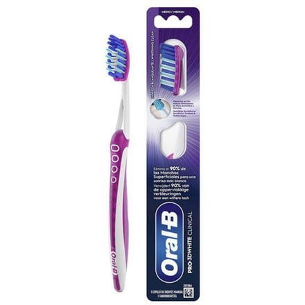 Brosses à Dents Manuelles Brosse à dents PRO-3DWHITE CLINICAL 38 #moyen 1 unité