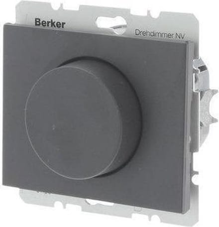 BERKER K1 DIMMER INBOUW 360W TRONIC DRUK WISSEL ANTRACIET