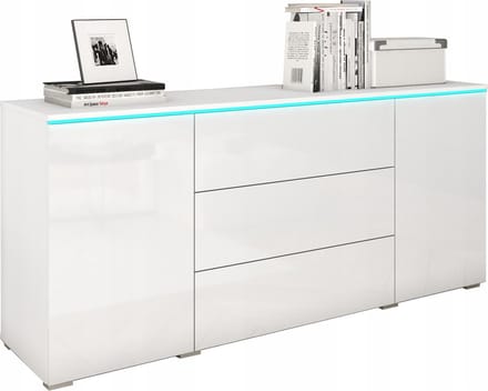 ModernHome Elegance - Dressoir - Mat en glans - Push-to-open - 150 cm