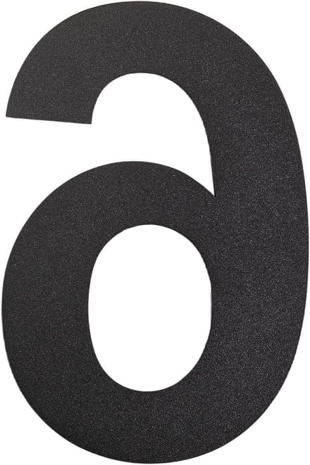 Huisnummer - Deurnummer Adresnummer - Huis Identificatie - Drijvend Uiterlijk - 30.5 cm - Zwart