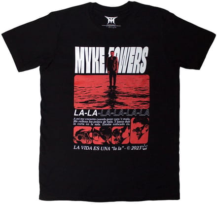 Myke Towers - La Vida Heren T-shirt - S - Zwart