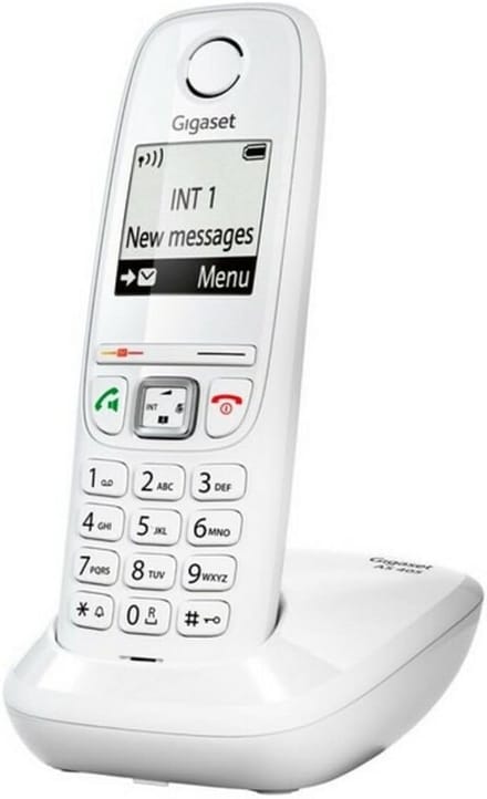 Draadloze Telefoon - Huistelefoon Extra Handset - Dagelijkse Gesprekken - Groot Zwart-Wit Display - 100 Contacten - Wit