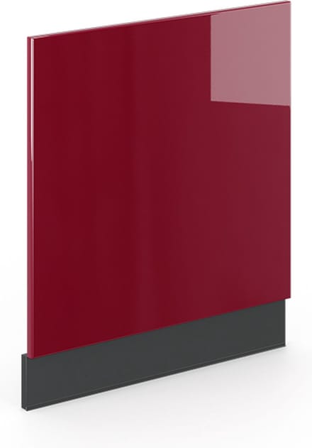 Vicco Fame-Line Frontpaneel – 60 cm zonder werkblad Bordeauxrode hoogglans