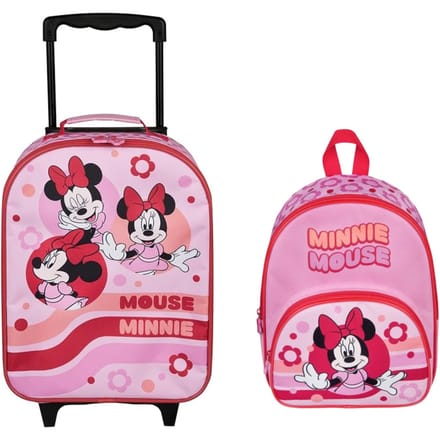 Minnie Mouse reisset; trolley en rugzak