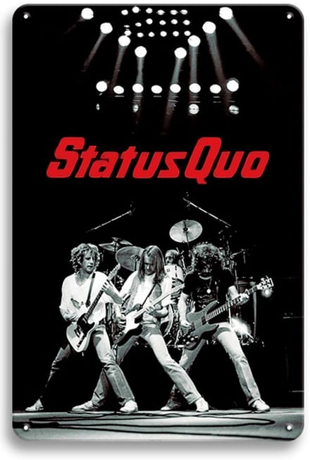 Signs-USA - Concert Sign - metaal - Status Quo band - 30 x 40 cm