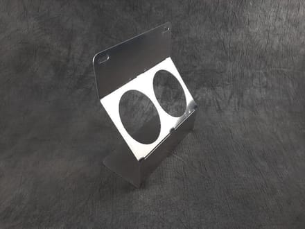 Spuitbushouder 2x70mm Aluminium