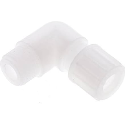 10x8mm & G3/8'' PVDF L-Vorm Knelfitting Buitendraad 10bar