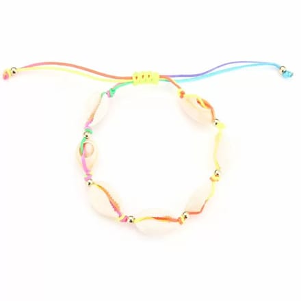 Bijoutheek Armband (sieraad) Schelpen Gold Balls Multi
