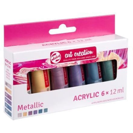 Talens Art Creation Acrylverf Metallic 6x12ml Verven en kleuren
