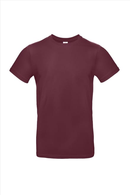 #E190 T-Shirt, Burgundy, 2XL