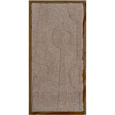 Wanddecoratie Devin Beige - Wool Hanging 40 x 80 cm - Luxe Wanddecoratie van Wol