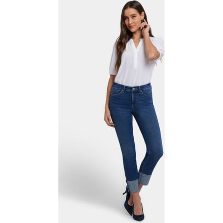 Sheri Slim Enkellange Jeans | Vintage Lapis