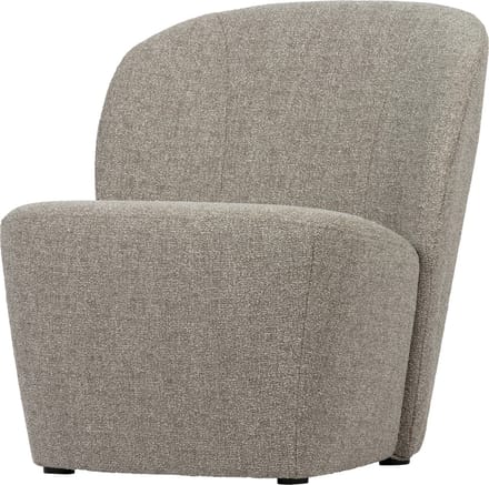 vtwonen Lofty Fauteuil - Gemeleerde Stof - Naturel/Beige - 75x68x72 cm