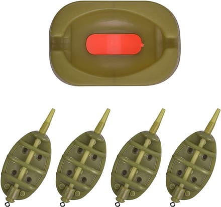 Dailygoods- Methode Feeder Set - 4 Inline Methode Feeders - Rubber