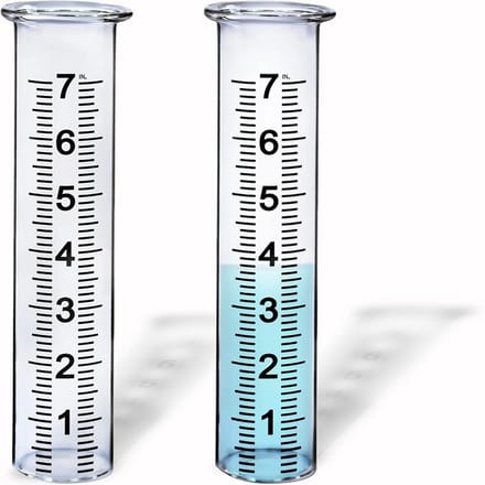 Regenmeter Glazen Vervangende Buis 7 Inch - 2 Stuks