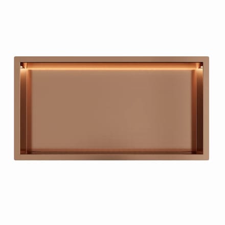 Copper RVS Inbouwnis 30x60x7cm met RGB verlichting