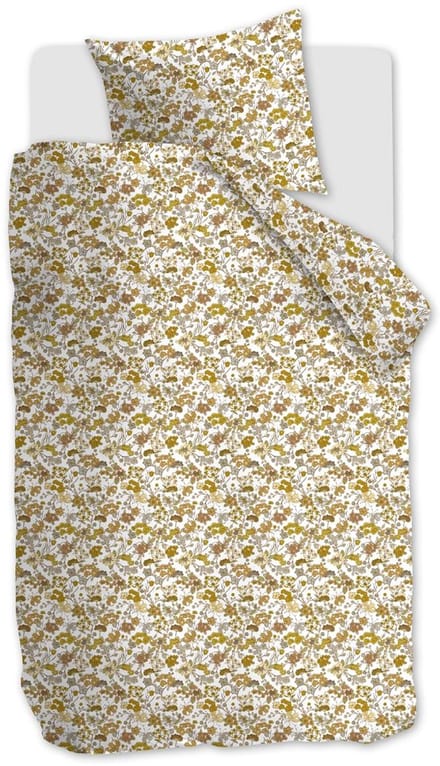 Beddinghouse Tess dekbedovertrek - Eenpersoons - 140x200/220 cm - Oker