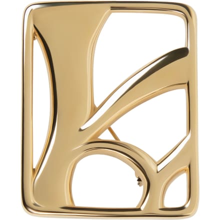 VIVEH Monogram Brooch Gold Taglia: OS | Spille Outlet | Donna | Giallo