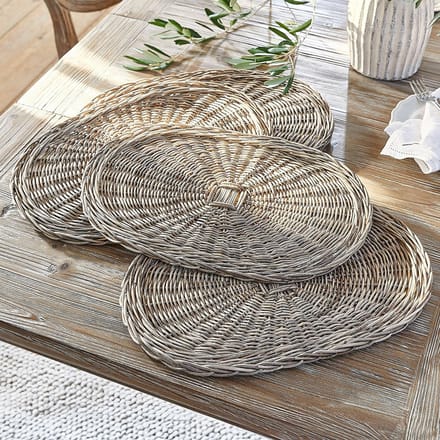 LOBERON Placemat set van 4 Villoray bruin