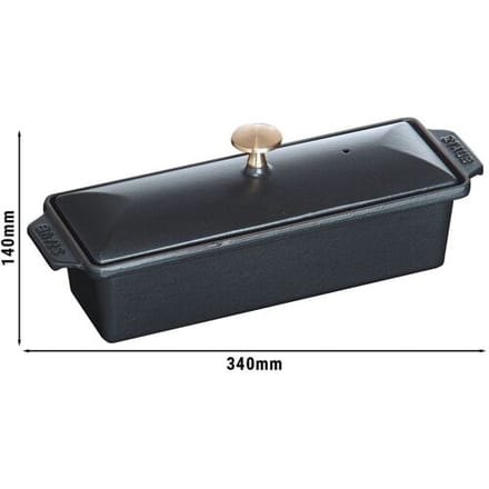 STAUB SPECIALITIES - Terrine - 300x110mm - Gietijzer - Zwart