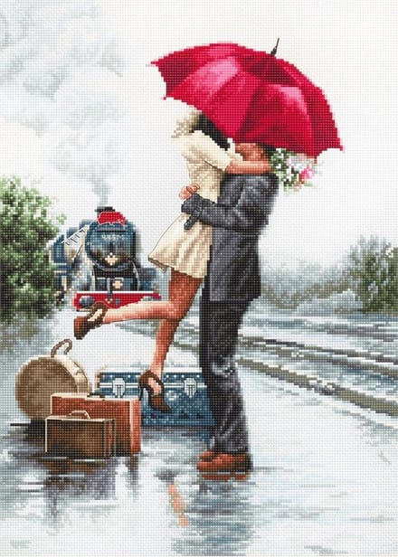Borduurpakket Couple on Train Station - LUCA-S