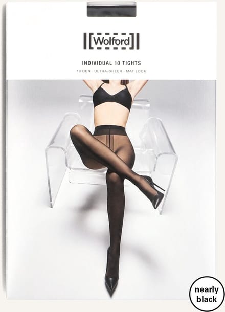 WOLFORD Individual 10 Tights Beenmode Dames - Zwart - Maat M