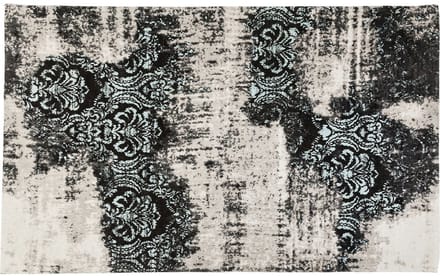 Kare Tapijt Kelim Ornament Turquoise 170x240