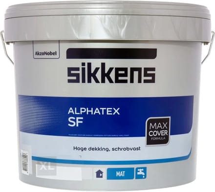 Sikkens Alphatex Sf - 5 l - 9-11 m²/l - Wit - Afwerkingslaag
