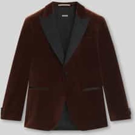 Slim fit smoking van puur katoen, model 'HUTSON'