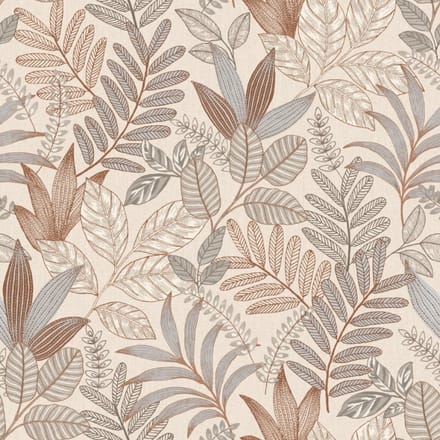 Allure - Jungle Behang - Bladeren - Behang - Wanddecoratie - Vliesbehang - Bruin - 0,53 x 10,05 M.