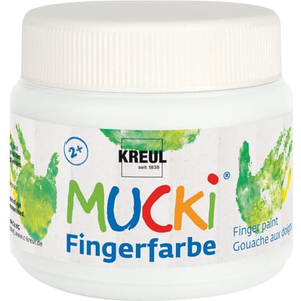 MUCKI Vingerverf, 150 ml - Wit
