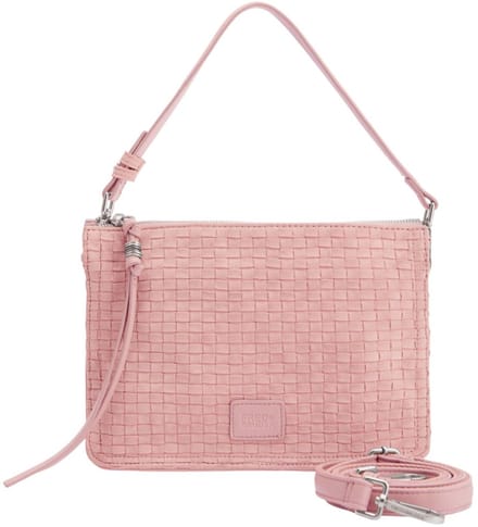 FREDsBRUDER Leren schoudertas Weave Harmony Crossbag Blush oud roze