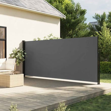 vidaXL - Windscherm - uittrekbaar - 180x500 - cm - antracietkleurig