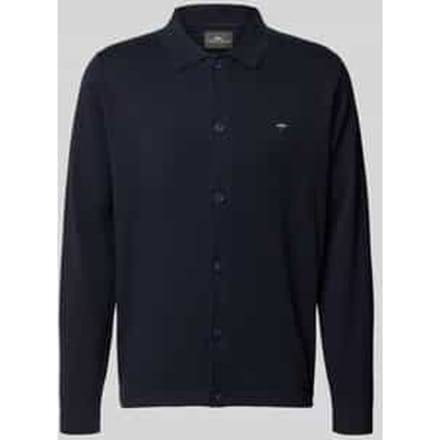 Fynch-Hatton Vest Subtle Cotton Mélange Buttoned Superfine Cotton Navy / male