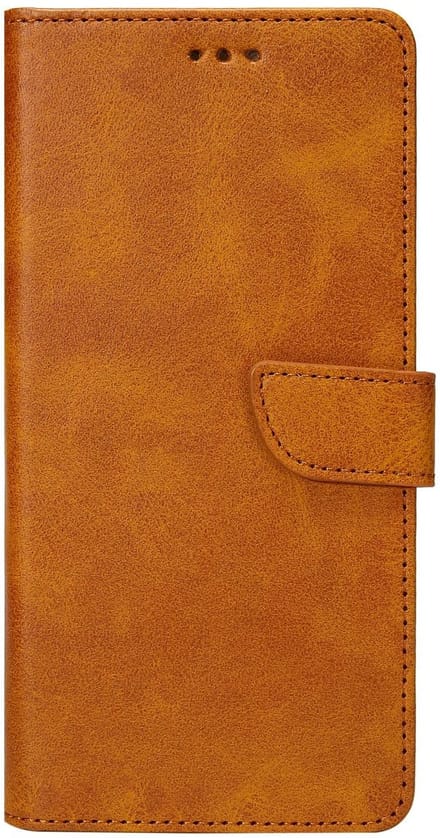 Rixus Bookcase For Samsung Galaxy S22 Plus 5G S906B Light Brown