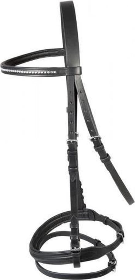PFIFF trenshoofdstel ´Staines´ FULL Zwart-wit