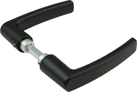 AMI deurkrukken 332 blokmodel - deurdikte 38/42mm - zwart - 739000