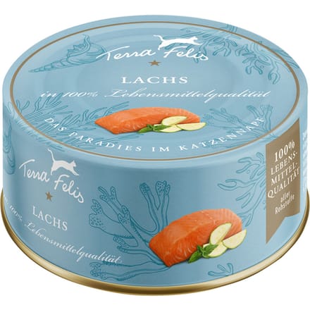 24 x 80 g Terra Felis zalm & Kip kattenvoer nat